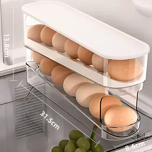 Egg 2 Tier Storage Organizer with Compact Design for Easy Access and Efficient Egg Storage in Kitchen or Pantry
