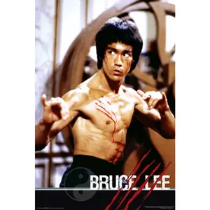 Bruce Lee Fight Pose XL Poster