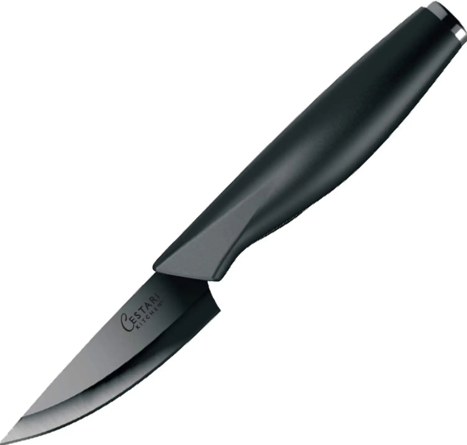 Charcuterie Board Accessories : Ceramic Paring Knife Blade Never Needs Sharpening; 3 Inch or 4 Inch Paring Knife with Sheath - Black Mirror Finish Razor Sharp Blade by Cestari