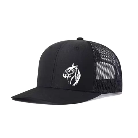 Unisex Lightweight Baseball Cap with Horse Pattern, Adjustable Trucker Design, Breathable Mesh Material, Ideal for All-Season Wear & Gifts, Mesh Hat, Adjustable Snapback Cap