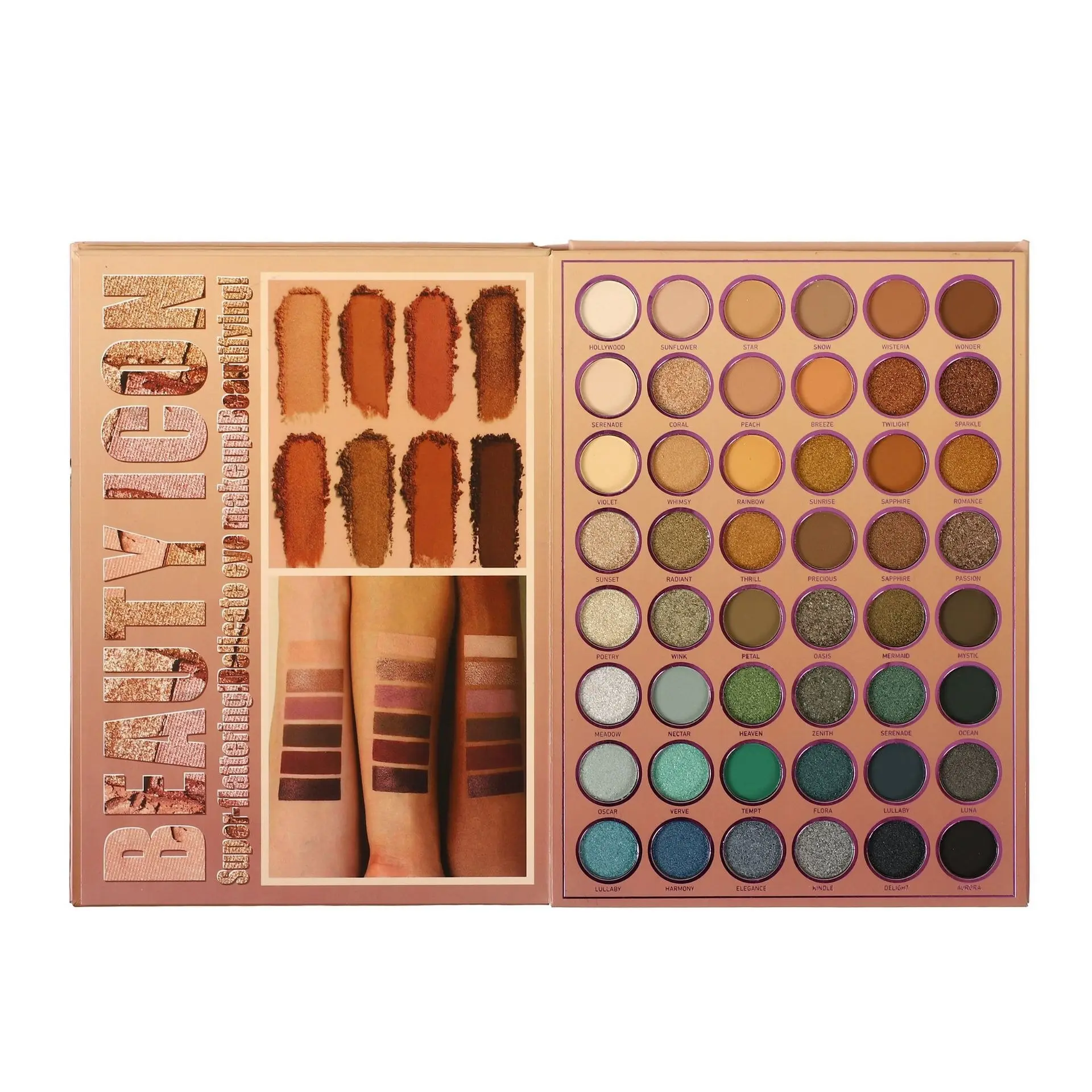 MEGA 144-Color 3-Tier Book-Fold Eyeshadow Palette, Beauty