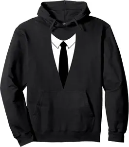 Tuxedo Classic Party Humor Vintage Funny Tux Tie Joke Pullover Hoodie
