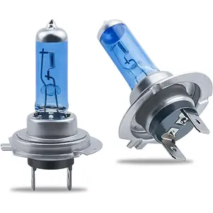 2 PCS H7 Car Halogen Bulb, 12V 100W High-power Stone Car Bulb Low Beam, Universal Automotive Replacement Accessories, Product Compatible with Cars, Trucks, Vans, SUVs, Trailers (White)