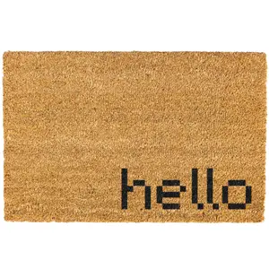 Hello Door mat, Funny, Decorative Mat, Retro, Welcome Mat, Funny Welcome Mat, Non-slip, Indoor, Outdoor, 10Merch