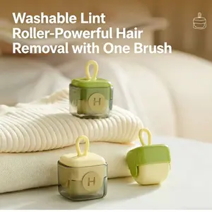 Washable Pet Hair Remover, Hair Removal, Strong Reusable Lint Roller Brush, Portable Clothes Furniture Bedding Dehairing Tool, Ca Prop 65 Compliant