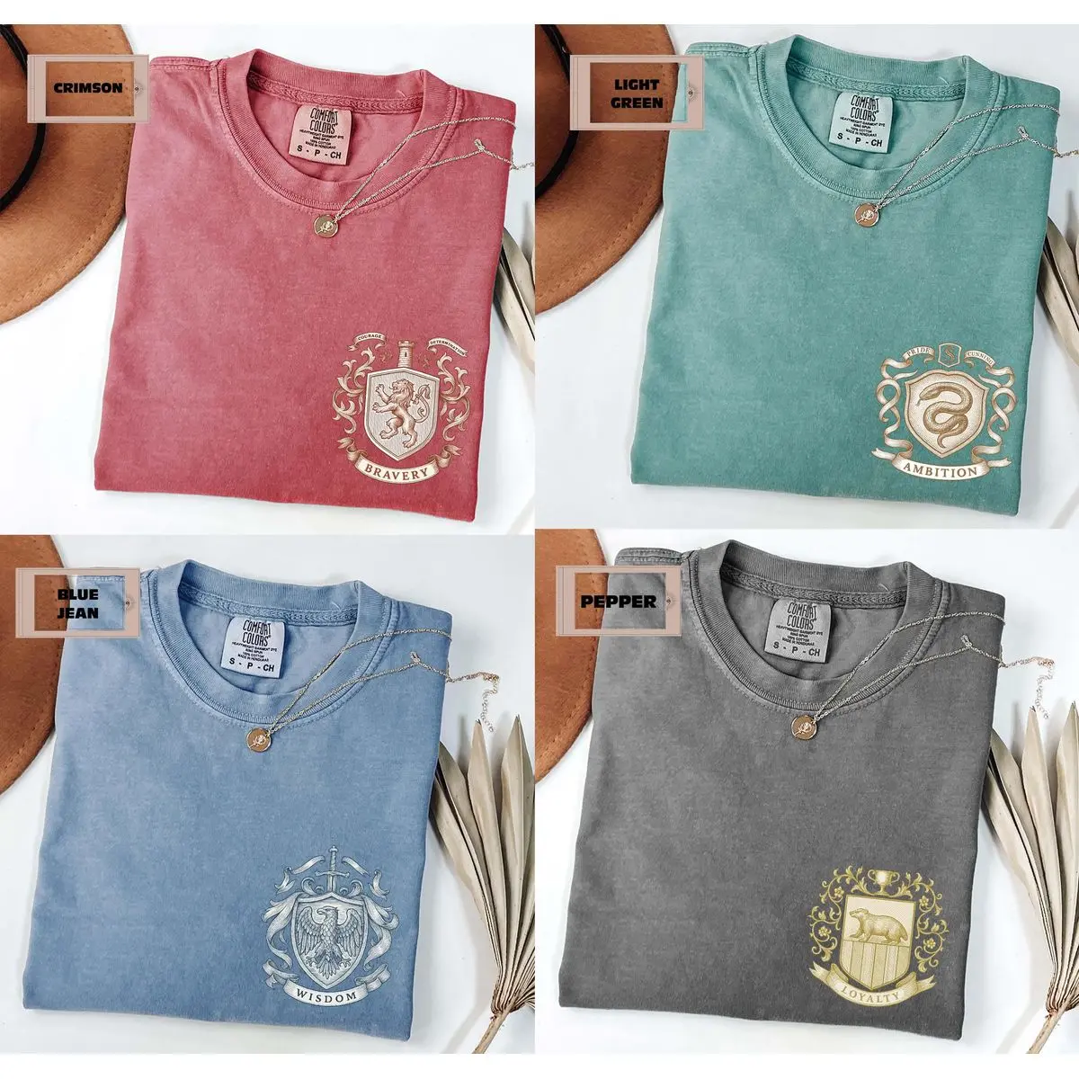 Comfort Colors Wizard House Shirt, Magic School Inspirational Tees, Wizard School Shirt, Unisex Crew Neck Top, Crewneck Top
