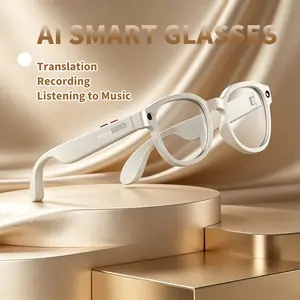 Multi functiona AI Wireless Smart Wearable Glasses for Men Women,Cameras Anti-Shake,1080P Video Sunglasses, Supports Photo/Video/Audio Recording, Ai Voice Control, Ai Glasses with Bluetooth Calling 270mah Battery