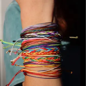 Pura Vida styled Wax Bracelets | Adjustable string bracelet | String bracelet | wax cord bracelet | waterproof bracelet | Pura Vida inspired