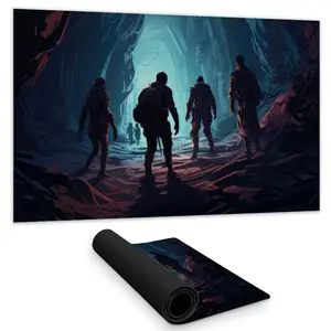 MWW C1DM1424CWKCLB 14 x 24 in. Secret Society White Gaming Mat for Stylish Home Decor