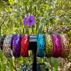 y2k bangles | y2k jewelry | emo mcbling vintage trashy y2k Leopard bangle bracelet girl jewelry