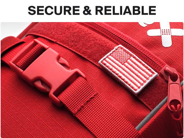 SURVIVEX Large Comprehensive First Aid Kit Ideal for  Car, Travel & Home - Emergency Kit for Hiking, Camping, Backpacking and Outdoors