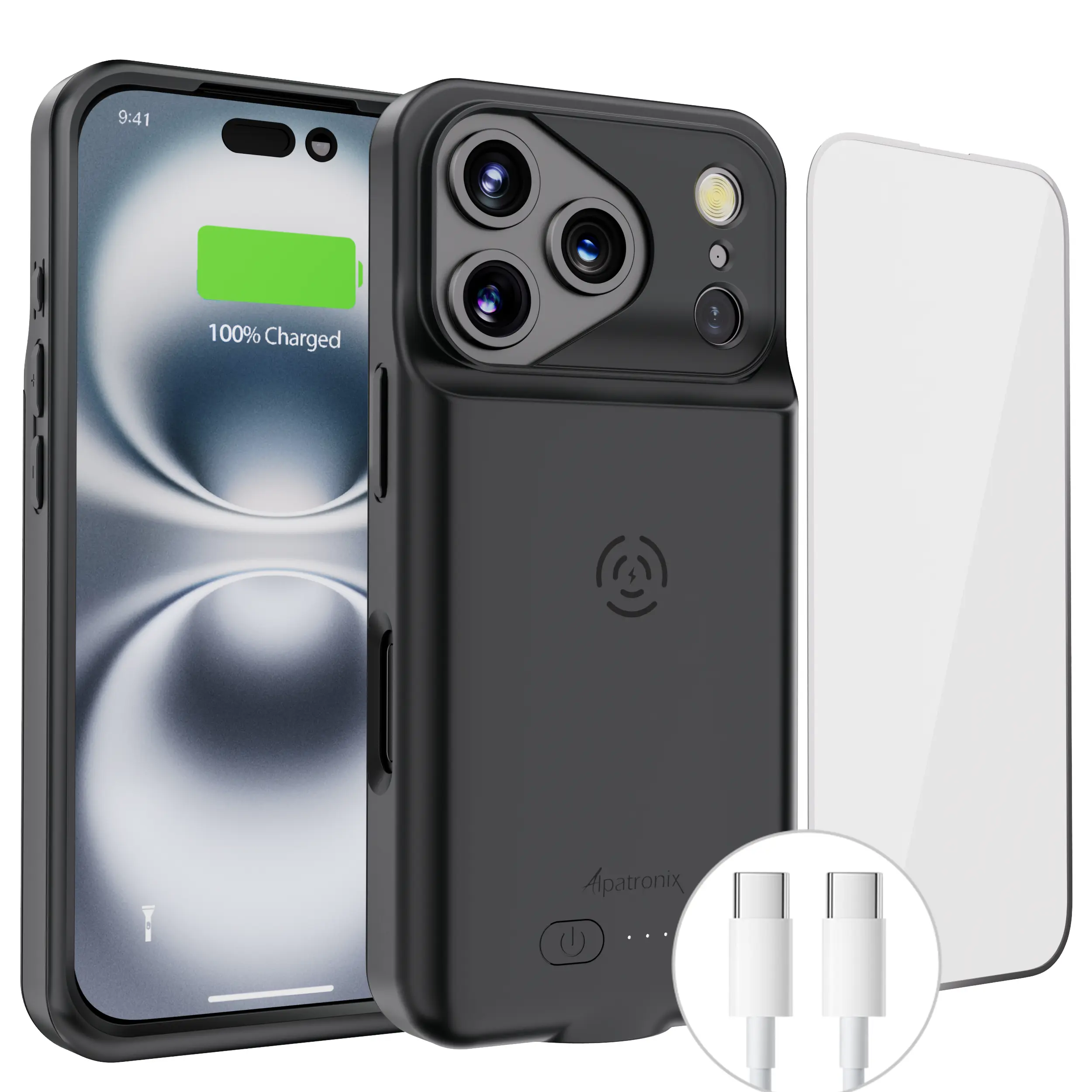 Battery Case for iPhone 18 Pro Max with Wireless Charging (BX18 Pro Max)