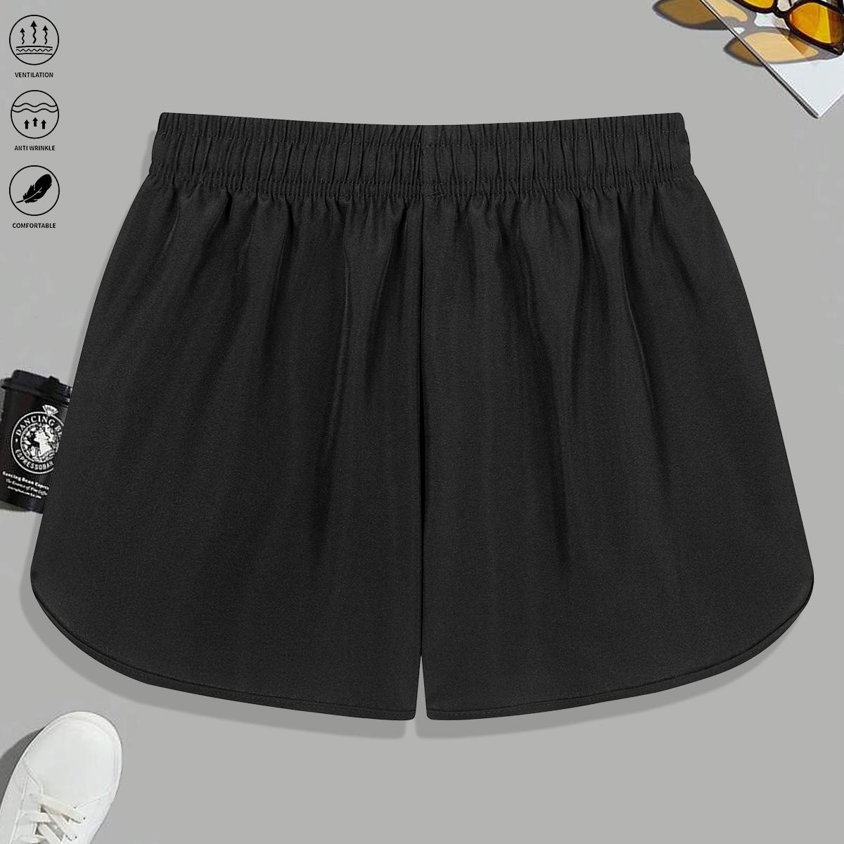 Women’s casual shorts—soft and comfortable, solid color; suitable for summer sports/leisure, everyday workouts, yoga, and running | Summer women’s clothing