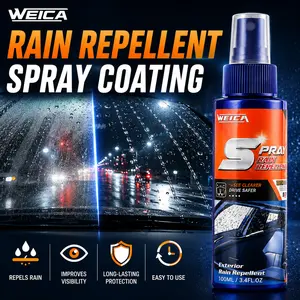 Rain Repellent for Windshield | Hydrophobic Glass Coating Spray | Instantly Repels Rain, Improves Driving Visibility & Safety | Long-Lasting Water Beading Protection | Anti-Fog & Streak-Free Formula | Easy Spray & Wipe | Safe for Windshields