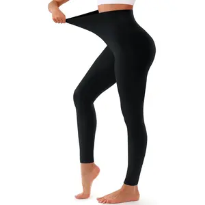 High Waisted Leggings for Women - Tummy Control Pants Non See Through Workout Soft Yoga Pants for Running Plus Size