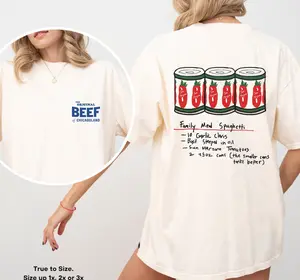 The Bear TV Series Tshirt | The Original Beef of Chicagoland Shirt| Family Meal Spaghetti | Jeremy Allen Fans | Unisex Tee