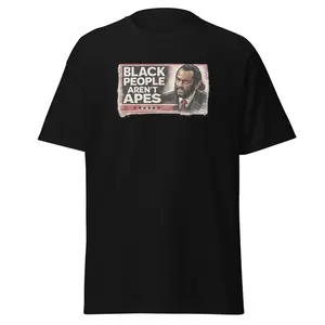 Black People Aren’t Apes Statement Shirt – Civil Rights Message Graphic Tee Inspired by State of the Union Moment