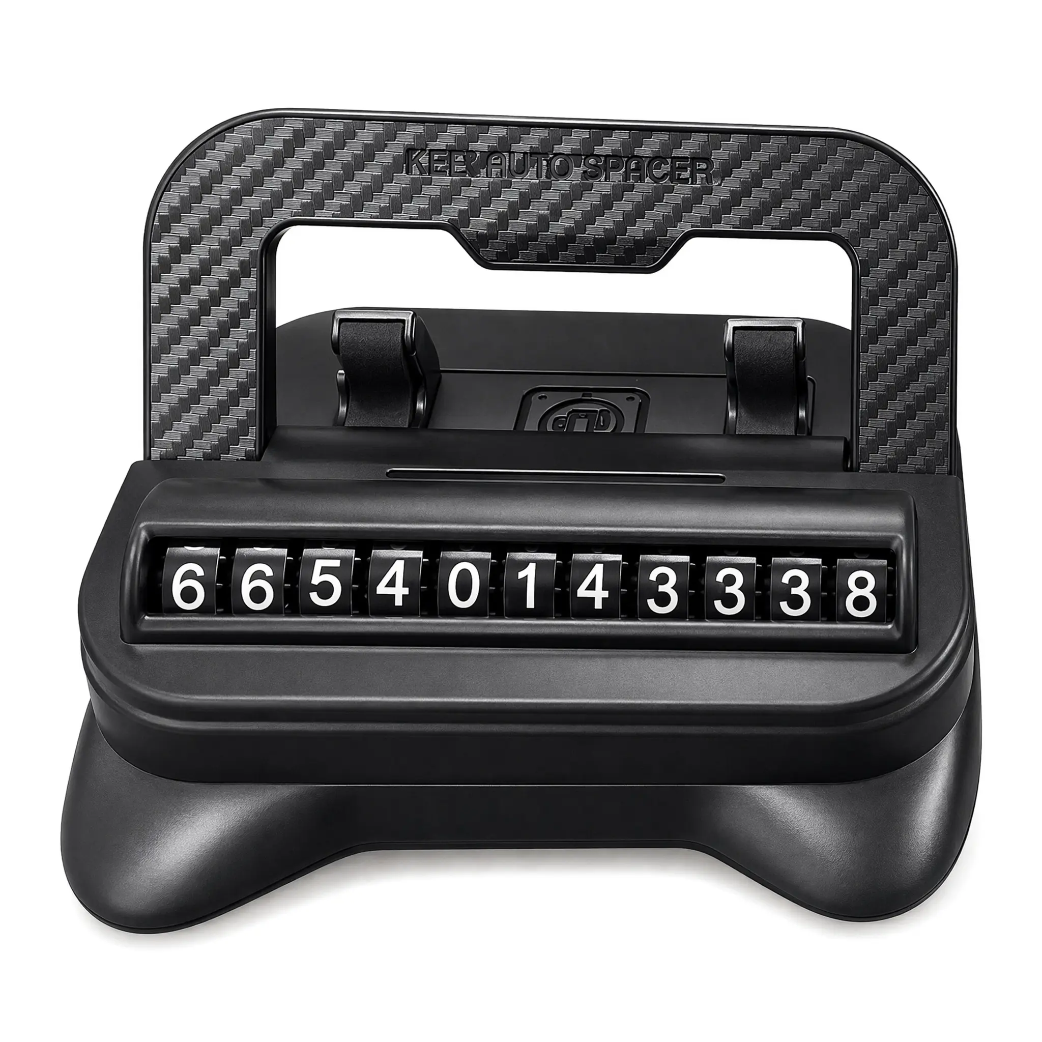 【Summer Sale Deals】2-in-1 Universal Car Dashboard Phone Holder - Hidden Parking Number Plate, 360-Degree Rotatable, Anti-Slip, 1-Hand Operation, Sun-Resistant Vehicle Interior Gadget for All Smartphones