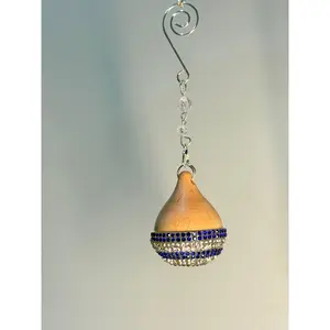 NDST Hanging Air Diffuser - FULL Bling NDST Diffuser Bottle (Blue & Silver)