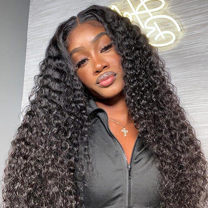 [28inch=$123] Suntuhair 180% Density 13x6 13x4 Jerry Curly HD Lace Front Wig Human Hair Full Lace Frontal Human Hair Wigs for Women Pre Bleached Knot Cheap Wig