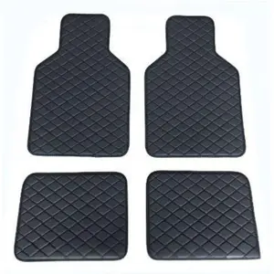 Universal Right Hand Drive RHD Car Floor Mats Full Set Waterproof Non Slip Easy To Clean Custom Fit for Most Cars SUVs Trucks PVC Leather Mats All Weather Protection Durable Floor Liner
