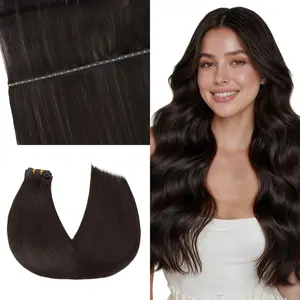 GOO GOO Hair Double Genius Butterfly Weft Human Hair Extensions , 14-24inch, 100-120g, Invisible Remy hair，Straight Natural Hair
