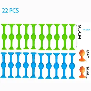 Cross-border Hot-selling 22PCS Suction Cup Dart Toys for Family Party Games Interactive Throwing Eco-friendly Materials Safe Sticky Music Toys