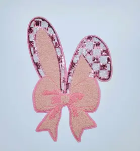 Chenille & Sequins Patches - Luxurious Chenille Fabric with Sequins for Statement Accessories