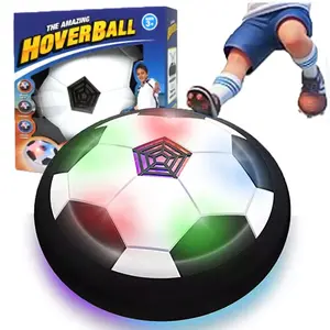 Indoor Games Floating Hover Soccer Ball Air Power Bumpers Kids Light Up