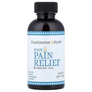 Frankincense & Myrrh Foot Pain Relief Rubbing Oil, 2 fl oz (59 ml)