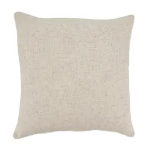 Saro Lifestyle Toscana Daydream Poly Filled Poly Filled Throw Pillow with Piping, White, 20"x20"
