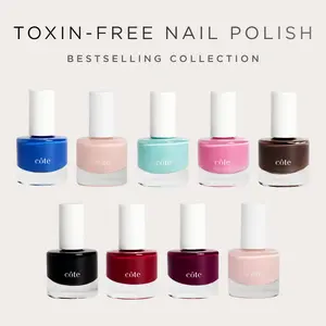 Côte Beauty Clean Non Toxic Nail Polish – Vegan Cruelty Free Nail Polish with Quick Dry Chip Resistant Formula | Long Lasting High Gloss Salon Quality Nail Color | Made in USA | Multiple Classic Shades