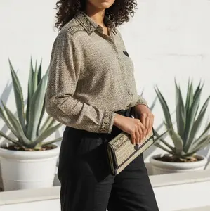 Natural Bamboo Clutch - Eco-Friendly Handcrafted Clutch for Everyday Use