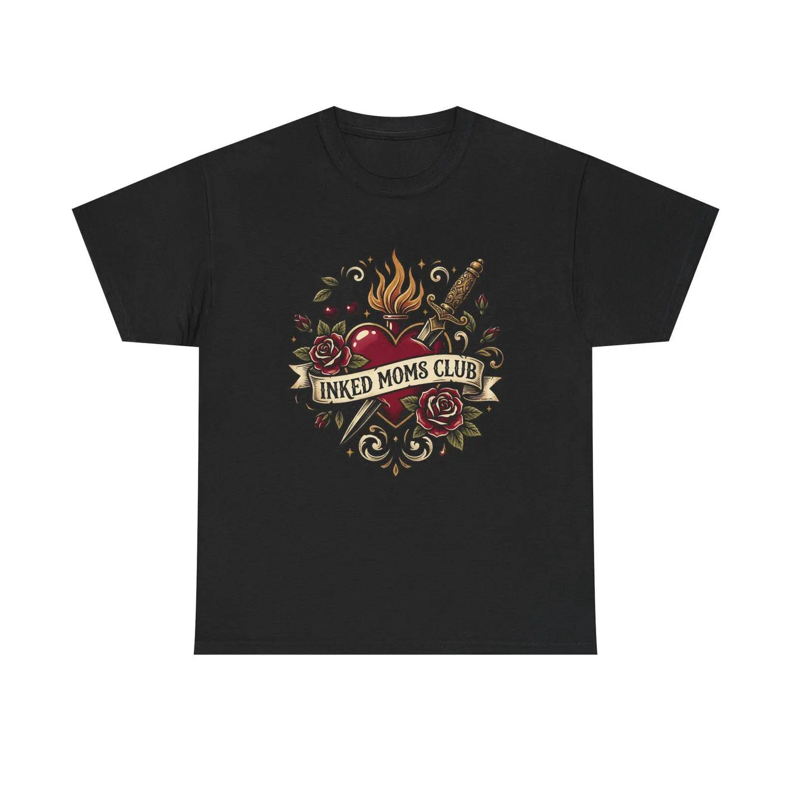 Tattoo Mom Shirt, Inked Moms Club Tee, Cool Tattooed Mom Gift, Alternative Mom Graphic Tee, Vintage Tattoo Shirt