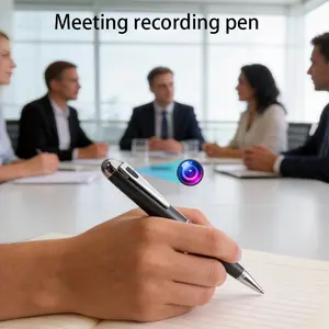 Discreet Spy Camera Pen 1080P Full HD 64GB Storage Hidden Nanny Cam with One Button Operation for Personal Security Business Use