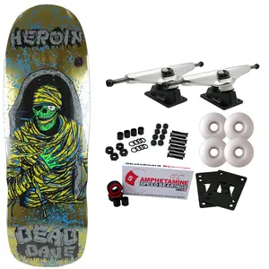Heroin Skateboard Complete Dead Dave KO2 Mummy 10.125" x 32.25"