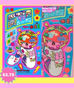 Leenahoo Space Command Sticker Sheet