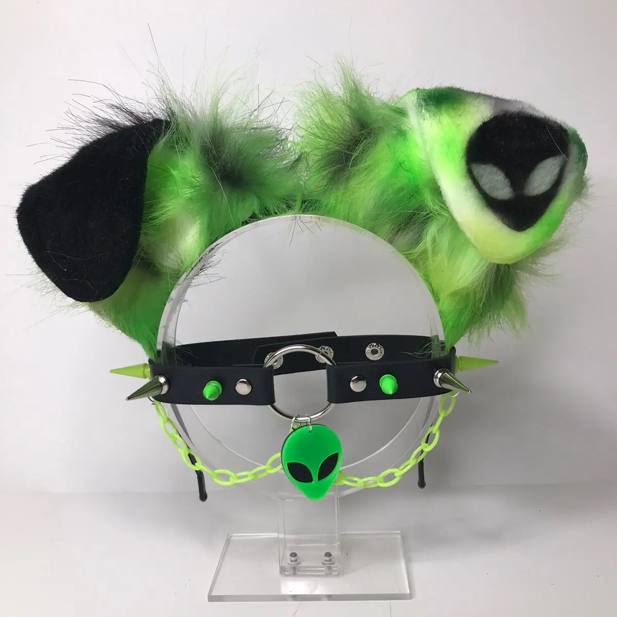 Black green alien Ear necklace Halloween Cosplay costume