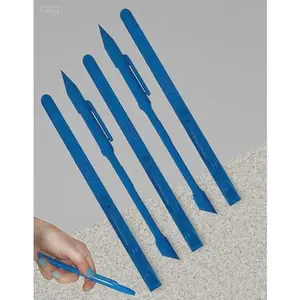Multi-Purpose Plastic Scraper Tool, 5 Pack - Non-Scratch Cleaning Tool for Food, Labels, Stickers - Ergonomic Handle for Tight Spaces - Reusable Scraping Tool for Paint, Grease Removal soft grip repair  tools tool gift