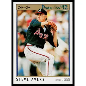 Steve Avery 1992 O-Pee-Chee Premier #170 Atlanta Braves