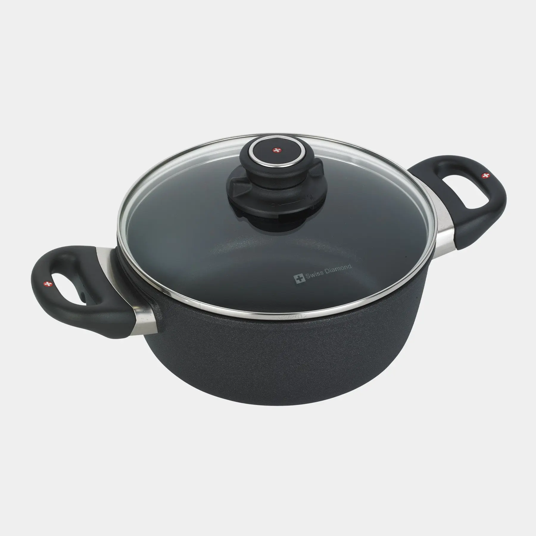 XD Nonstick Casserole with Glass Lid | Made in Switzerland