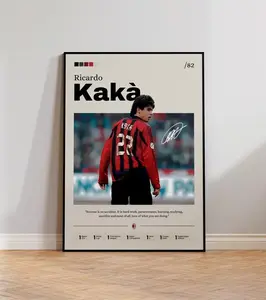 Ricardo Kakà Poster, Soccer Star Wall Art, Sports Decor Print, Football Legend Poster, Man Cave Art, Athlete Decor, Kakà Fan Gift 14