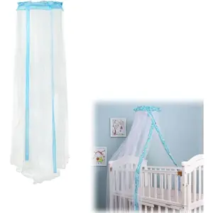 Crib Net Dome Cot Bed Crib Round Lace Netting Foldable Nursery Bed Mesh Tent Net Dome Cover Netting