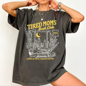 Tired Moms Club Tshirt, Bookish Things Booktrovert Tee, Book Lover Gifts, Fall Book Club Shirt, Book Swag Motherhood Shirt, Booktok Merch Homebody