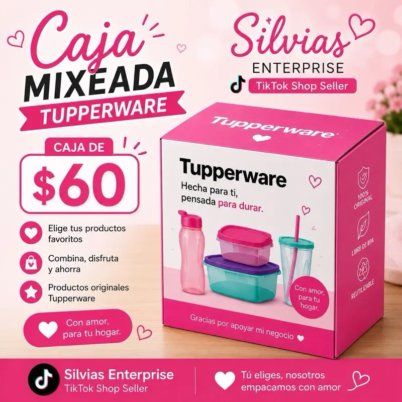 Caja de productos  Tupperware  de alta calidad