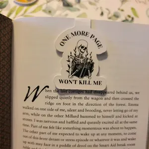 One More Page Won't Kill Me Magnetic Bookmark