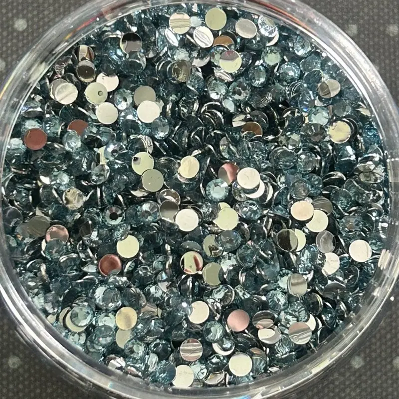 Light Blue Resin Rhinestones - Bulk Rhinestones - Choose Your Size & Quantity - Ideal for Nails, Phone Cases, Bling Tumblers and Shoes