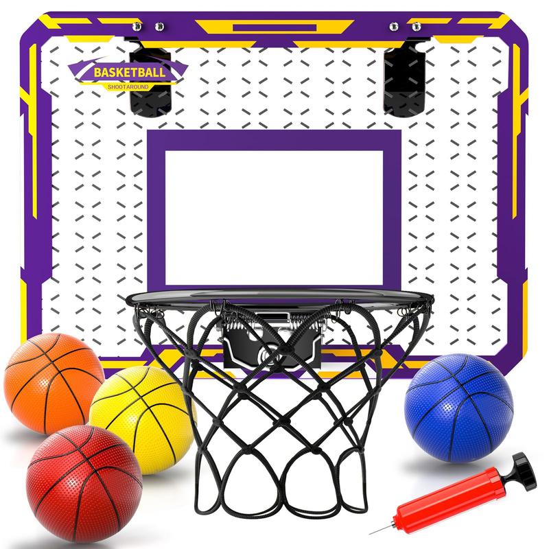 Basketball Hoop Indoor , Mini Basketball Hoop with 4 Balls, Basketball Toys