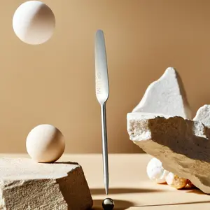 Re Lumi Beauty Foundation Spatula – Stainless Steel Makeup Tool for Smooth, Hygienic Base