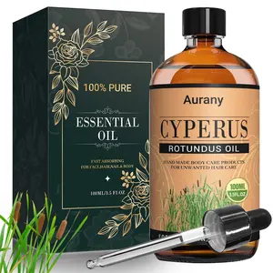 Cyperus Rotundus Oil - Holiday Gift for Halloween, Back to School Season, Thanksgiving, Christmas, Plant Essential Oil For Massage, Shower, Skin Care, Hair Care, Face, Body, Nail, Hair, Eyelash Care Universal Fast Absorbing -100ml